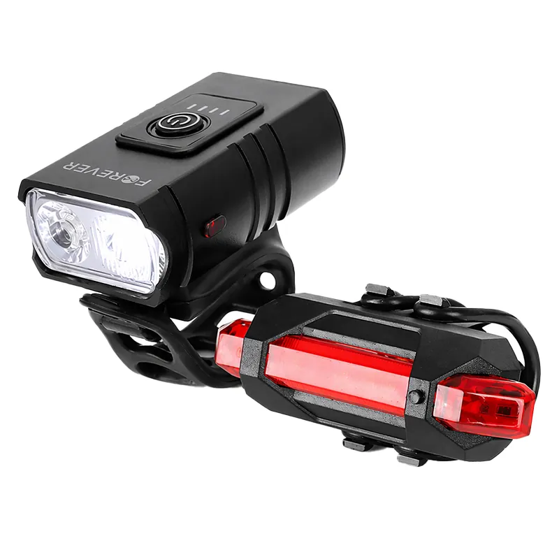Set Lumini Bicicleta Fata-Spate cu Acumulator