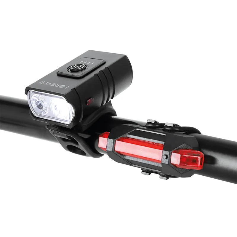 Set Lumini Bicicleta Fata-Spate cu Acumulator