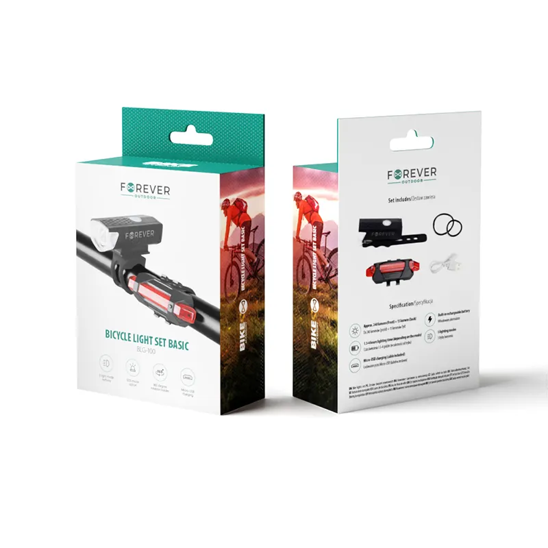 Set Lumini Bicicleta Fata-Spate Blg-100