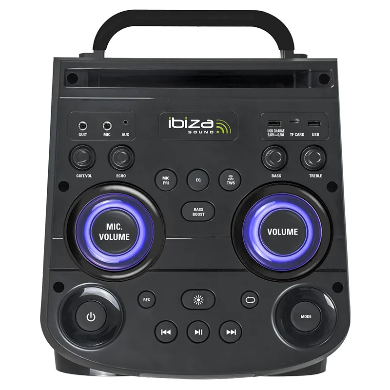 Boxa Portabila 2X10" Bluetooth/AUX/USB + Mic Wireless UHF