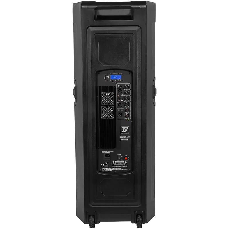 Boxa Activa 250W RMS 2X15"/38CM + Tweeter 1.75" cu BT/USB/SD/FM