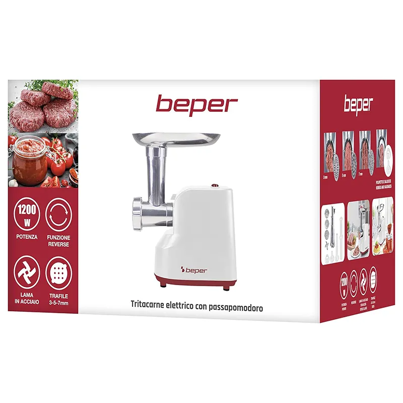 Tocator Carne Electric cu Storcator Beper