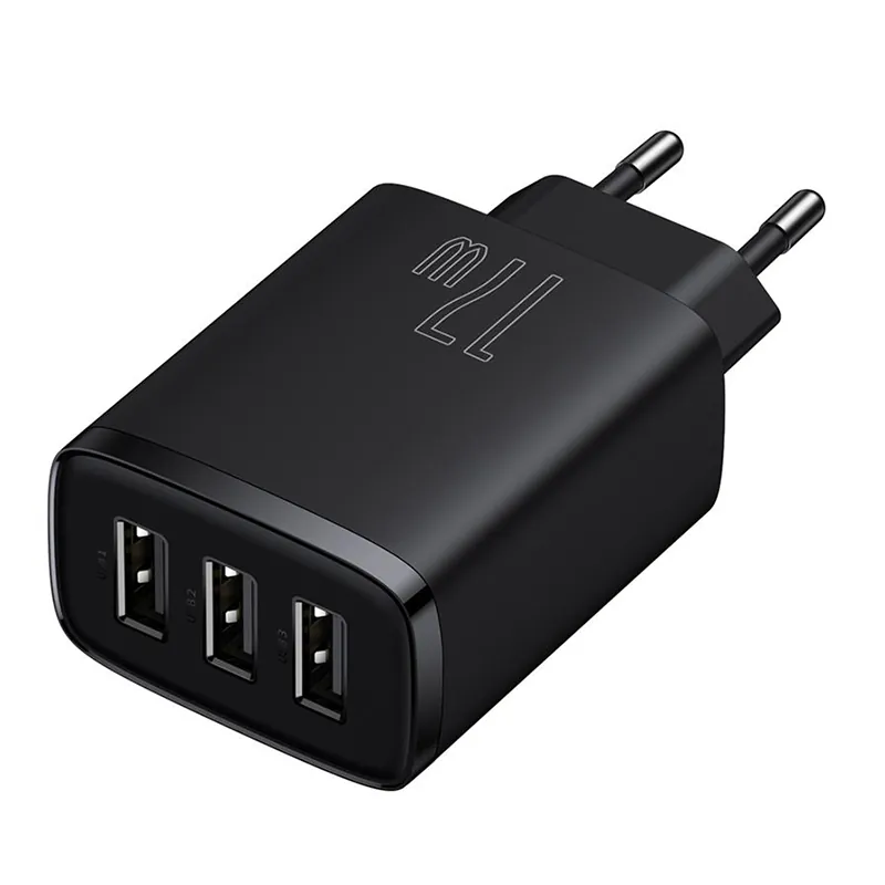 Incarcator Retea 3XUSB Fast Charging 17W Baseus - Negru