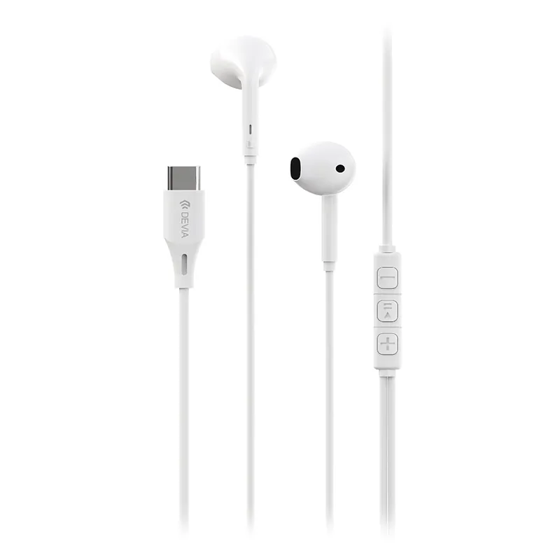 Casca Stereo 1.2M cu Mufa Tip C - Alb