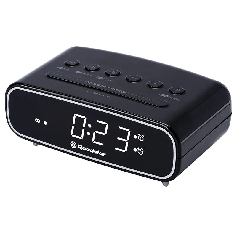 Ceas Desteptator cu Radio FM Pll - Negru