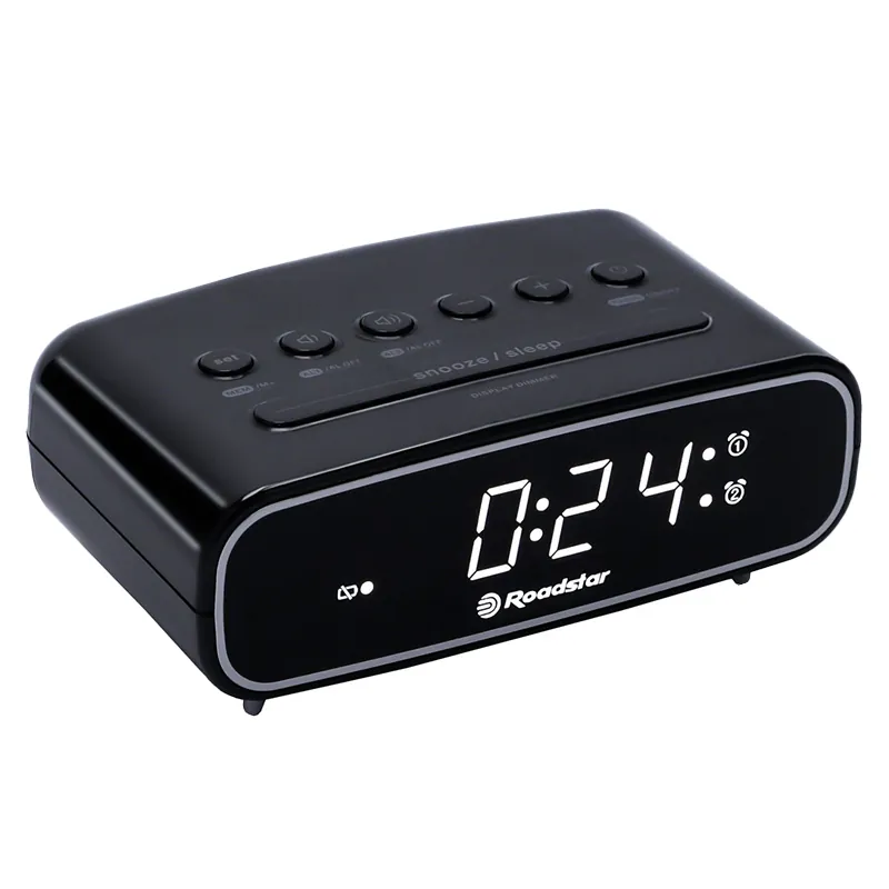Ceas Desteptator cu Radio FM Pll - Negru