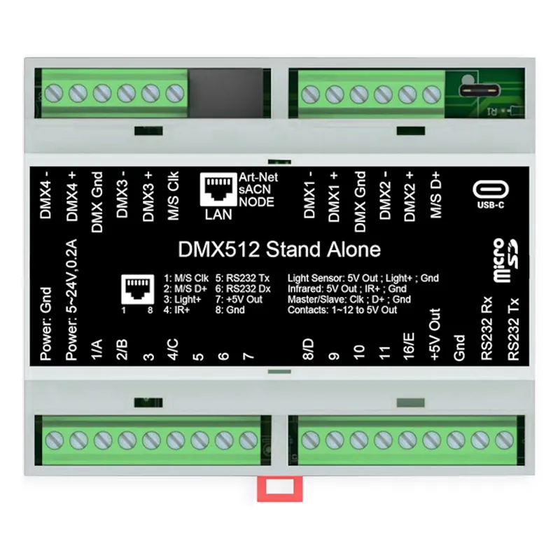 Interfata DMX - USB cu Conexiune RJ45