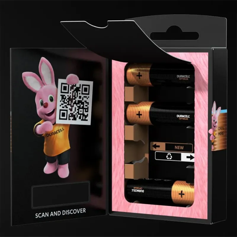 Baterie Alcalina Duracell Optimum LR03 Blister 4 Buc