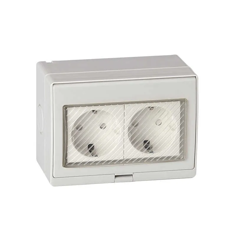Priza Dubla Schuko IP55