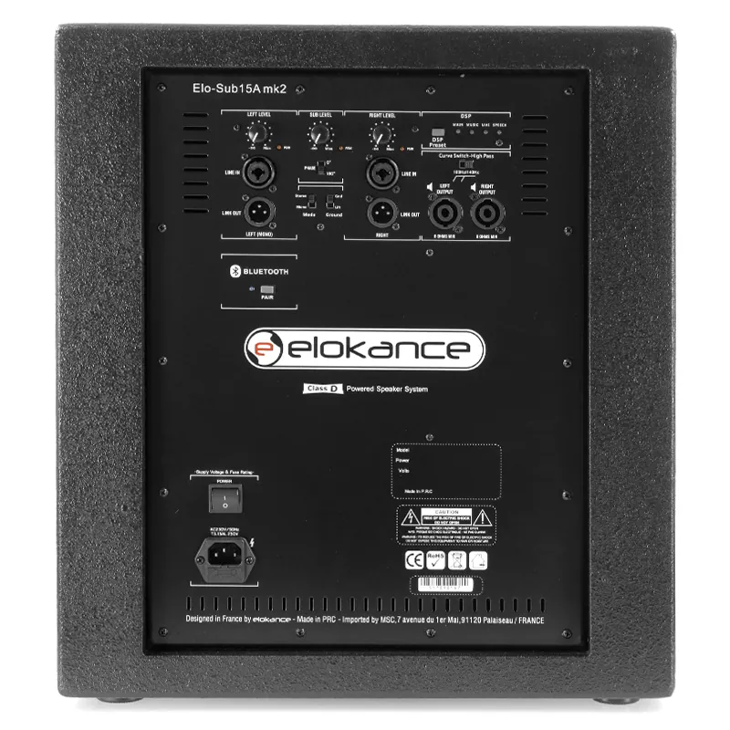 Kit Subwoofer 15"/38CM + 2 Sateliti 10"/25CM 800W RMS