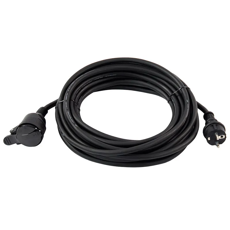 Cablu Extensie(Cupla) 20M (3GX1.5MM) IP44 - Negru
