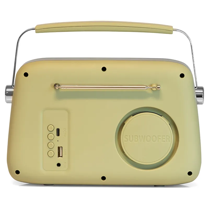 Radio FM Portabil Nostalgia 30W cu Functie Bluetooth/AUX -Olive