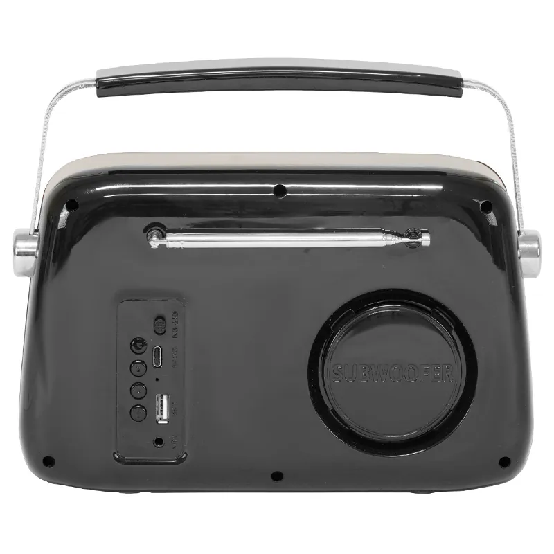 Radio FM/DAB Portabil Vintage 40W cu Functie Bluetooth/AUX