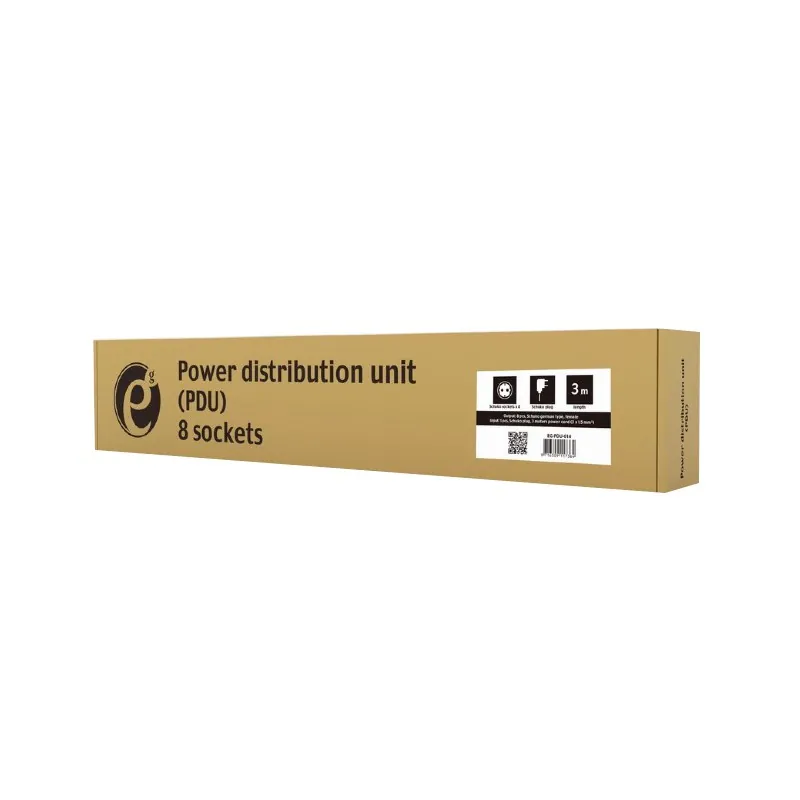 Pdu Rack 1U 8 Prize 3680W 3M Gembird