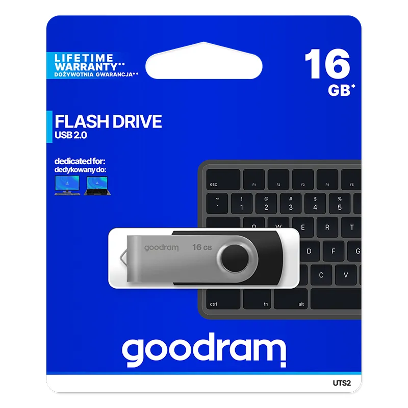 Stick USB 2.0 16GB Goodram - Negru