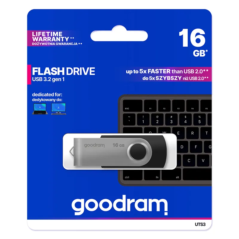 Stick USB 3.0 16GB Goodram - Negru