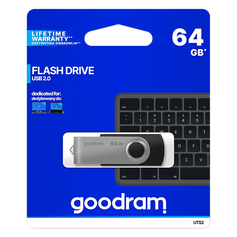 Stick USB 2.0 64GB Goodram - Negru