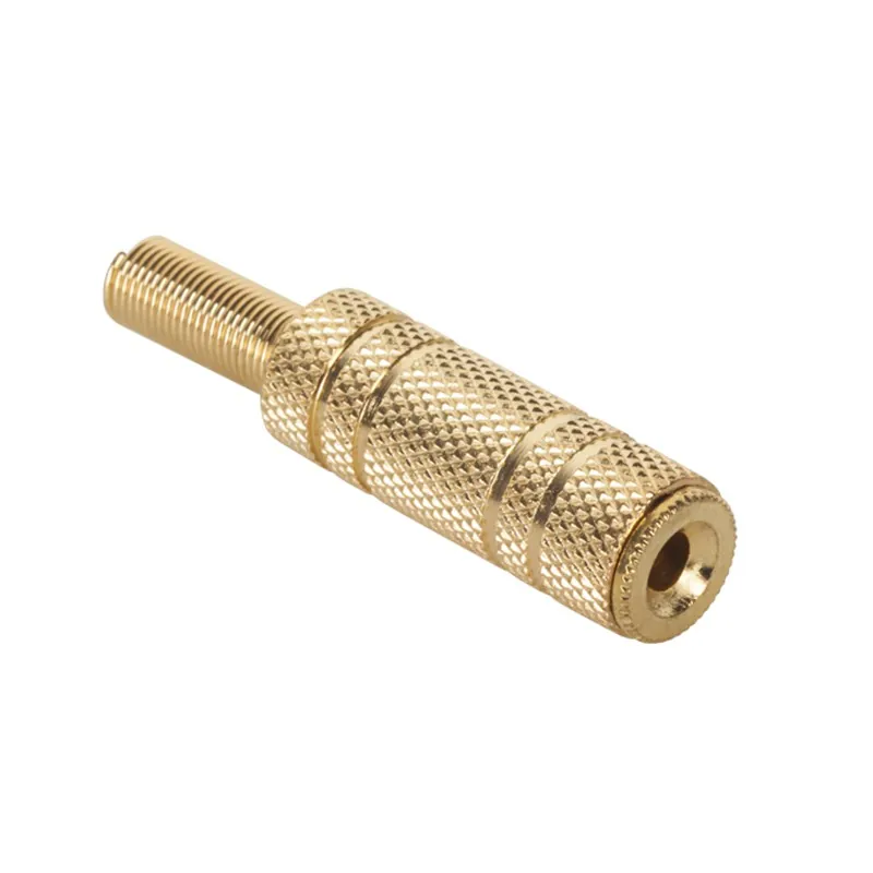 Mufa Jack 3.5MM Mama Stereo Auriu pe Cablu
