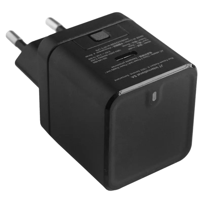 Incarcator Retea USB-C + Cablu USB-C 1M - Negru