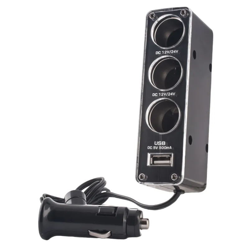 Adaptor Priza Auto 3IN1 + USB