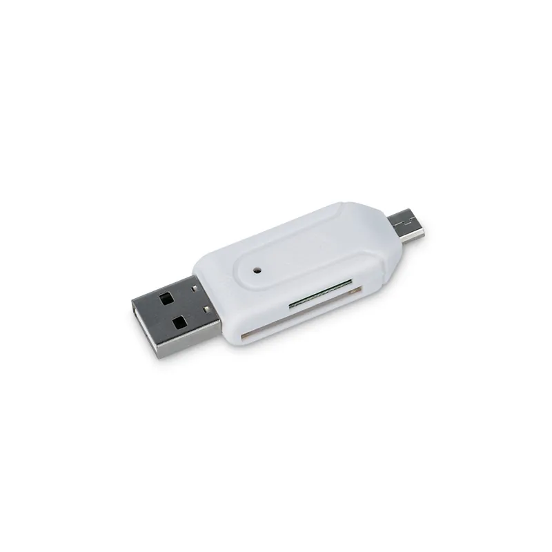 Cititor Card OTG Microusb/USB/SD - Alb