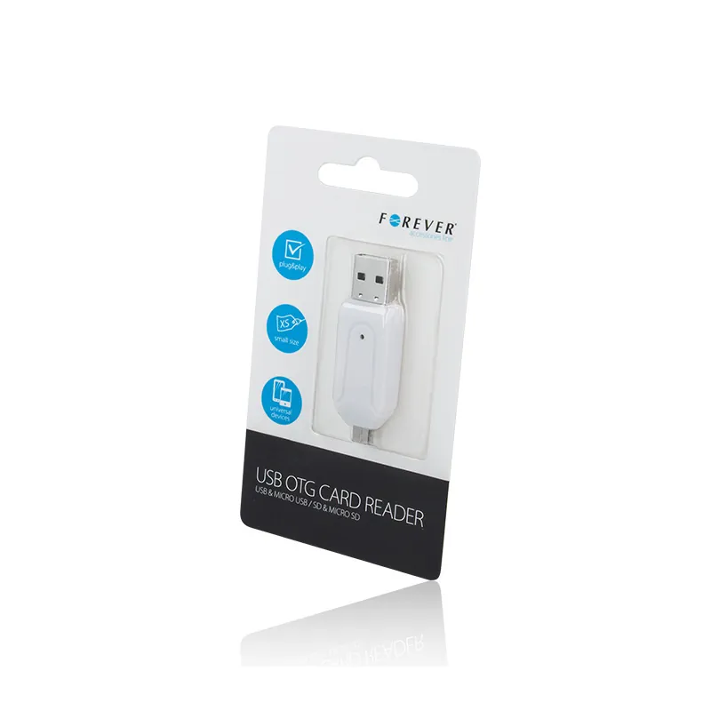 Cititor Card OTG Microusb/USB/SD - Alb