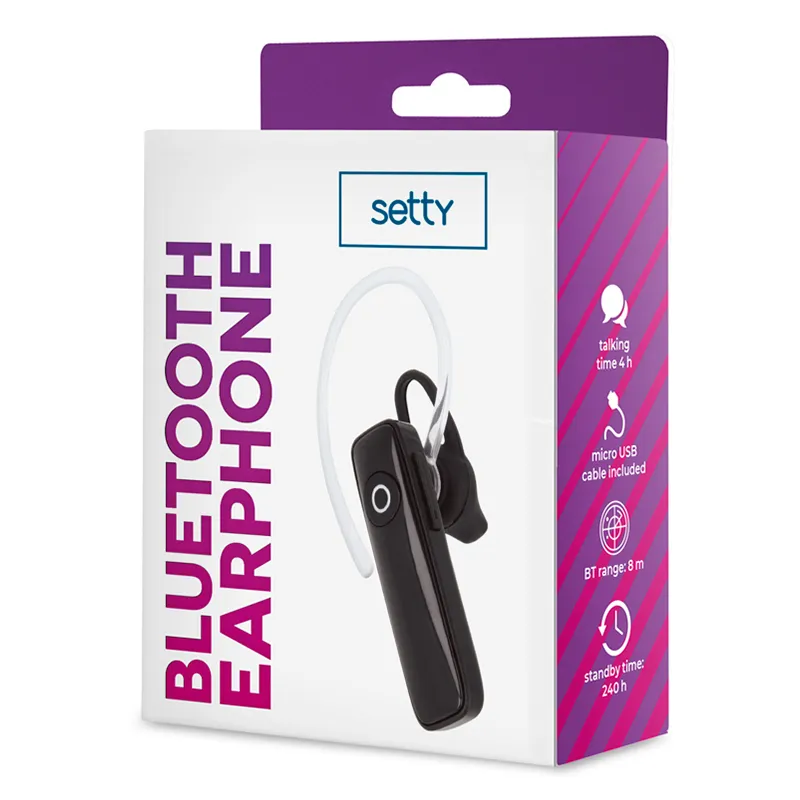 Headset Bluetooth  - Negru