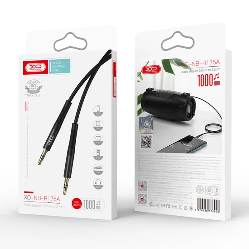 Cablu Jack Tata 3.5MM - Jack 3.5MM Tata 1M - Negru