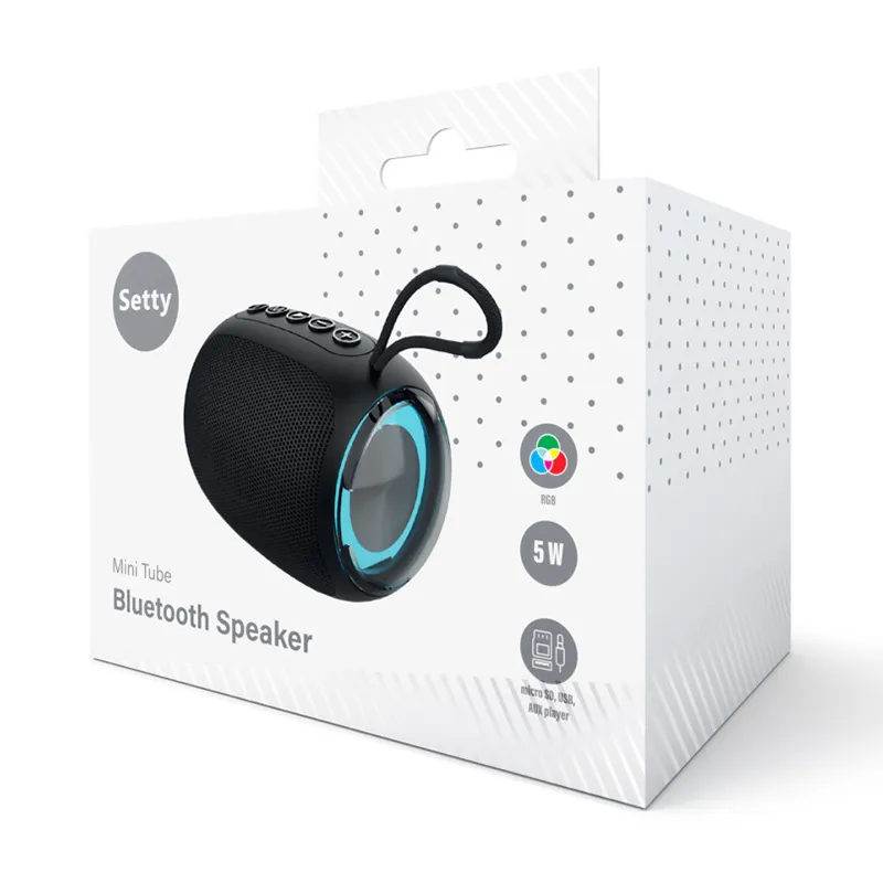 Mini Boxa Portabila RGB cu FM/BT/Msd/USB