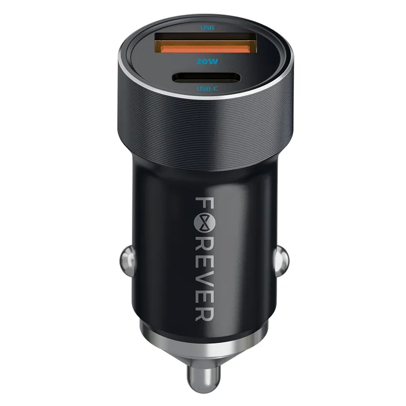 Incarcator Auto PD 1 X USB-C 20W si 1 X USB + Cablu USB-C 60W