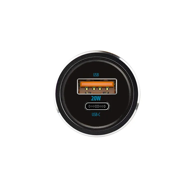 Incarcator Auto PD 1 X USB-C 20W si 1 X USB + Cablu USB-C 60W