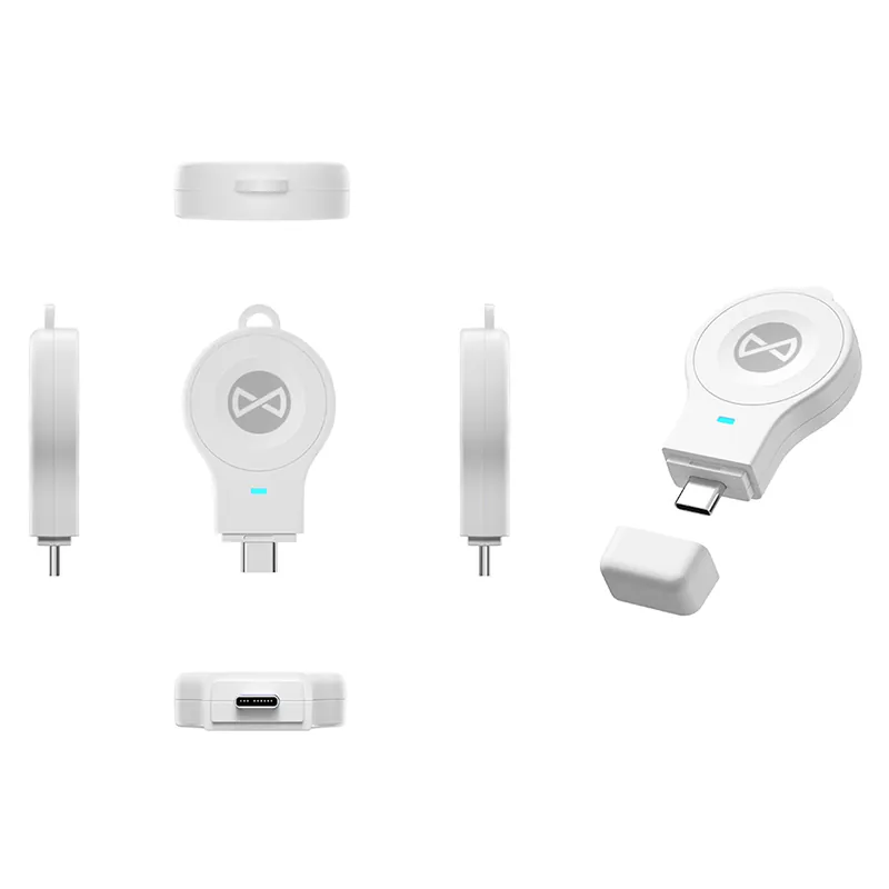 Statie Incarcare 5 in 1 cu Incarcare Wireless Magnetic - Alb