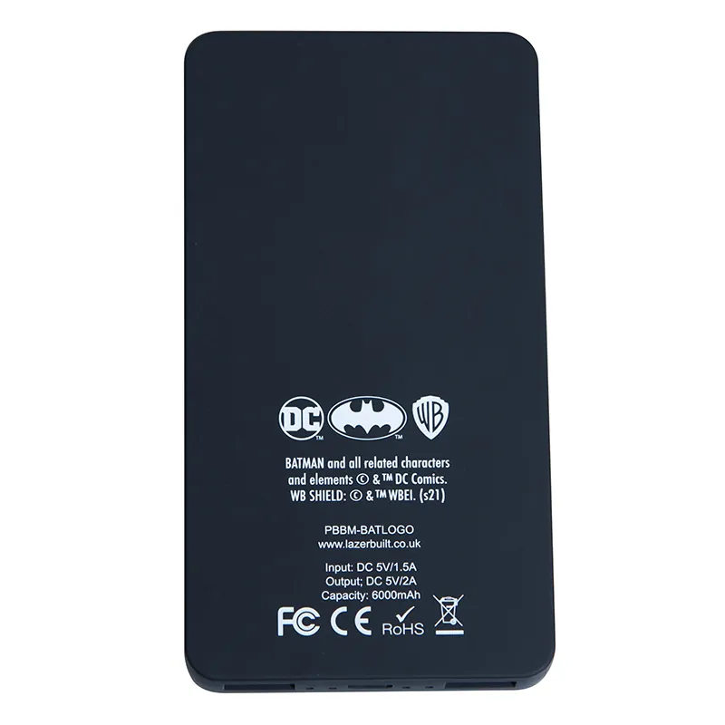 Power Bank Fast Charge 6000MAH Logo Batman