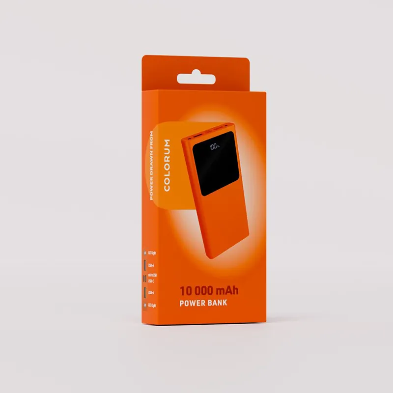 Power Bank PD + QC 10000MAH - Portocaliu