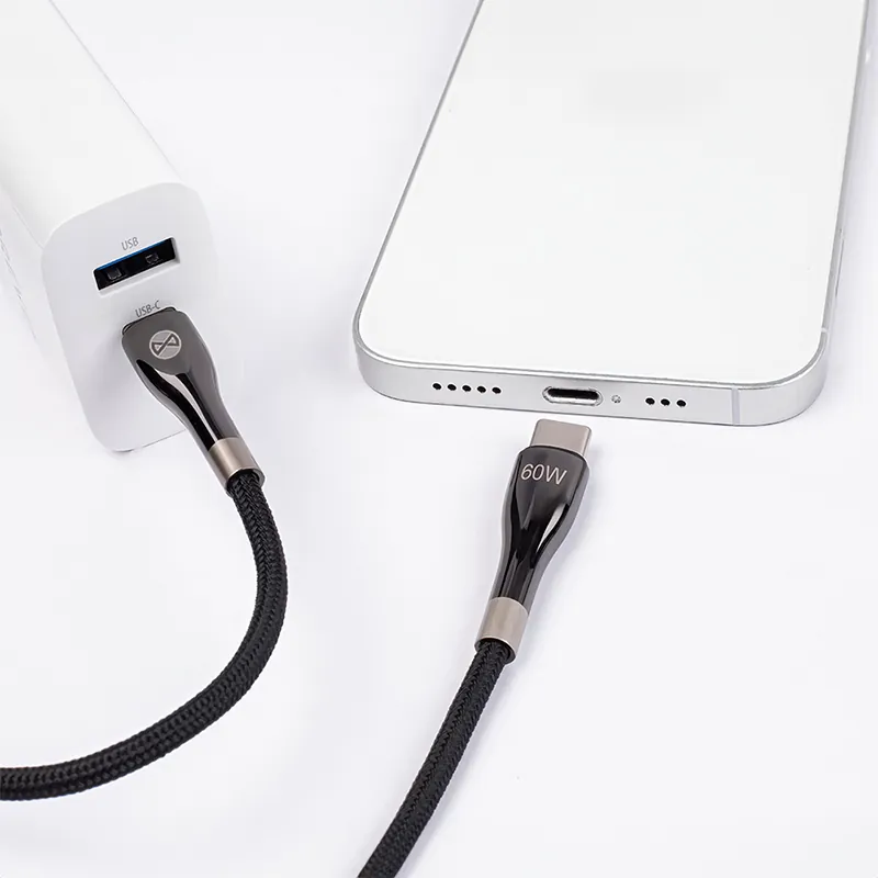 Cablu USB-C - USB C 2M 60W - Negru