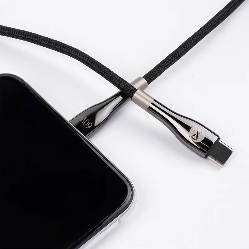 Cablu USB-C - USB C 2M 60W - Negru