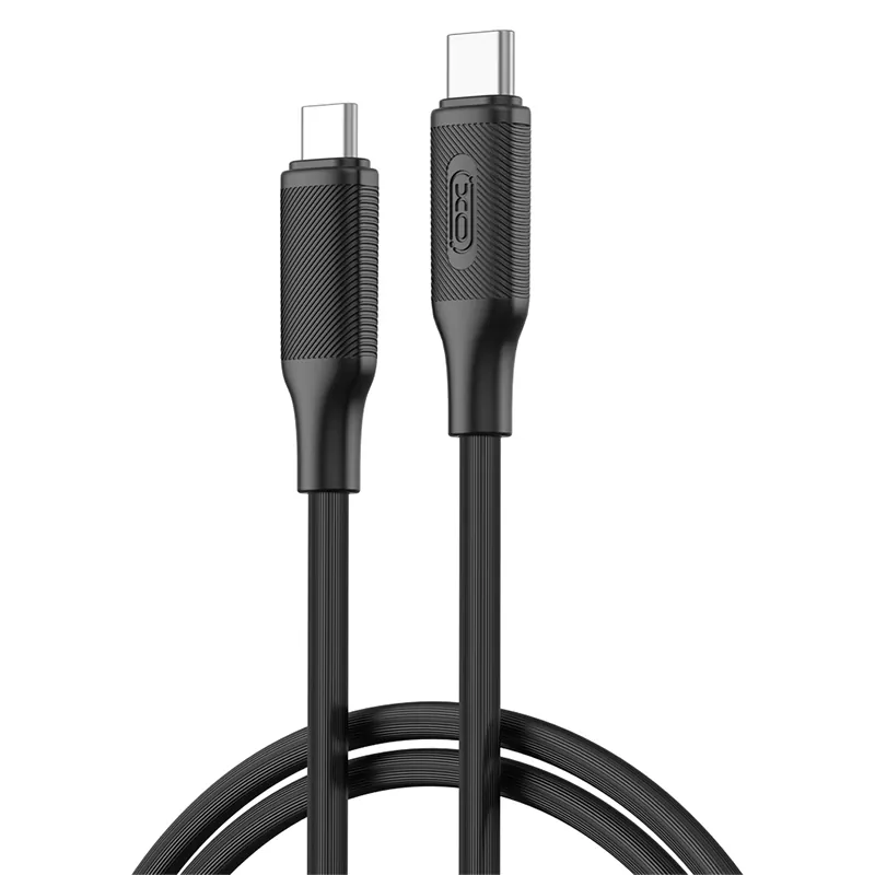 Cablu USB-C - USB-C PD 60W 1M - Negru