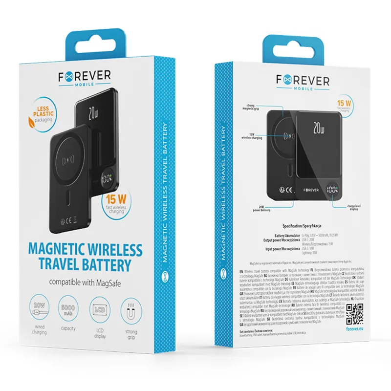 Power Bank PD+QC 5000MAH Magnetic