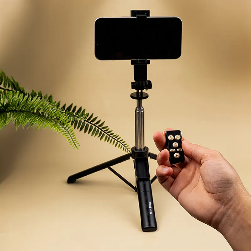 Selfie Stick cu Trepied 2IN1 cu Bluetooth si Telecomanda