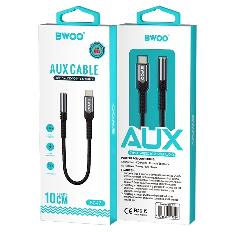 Adaptor Audio USB-C - Jack 3.5MM - Negru