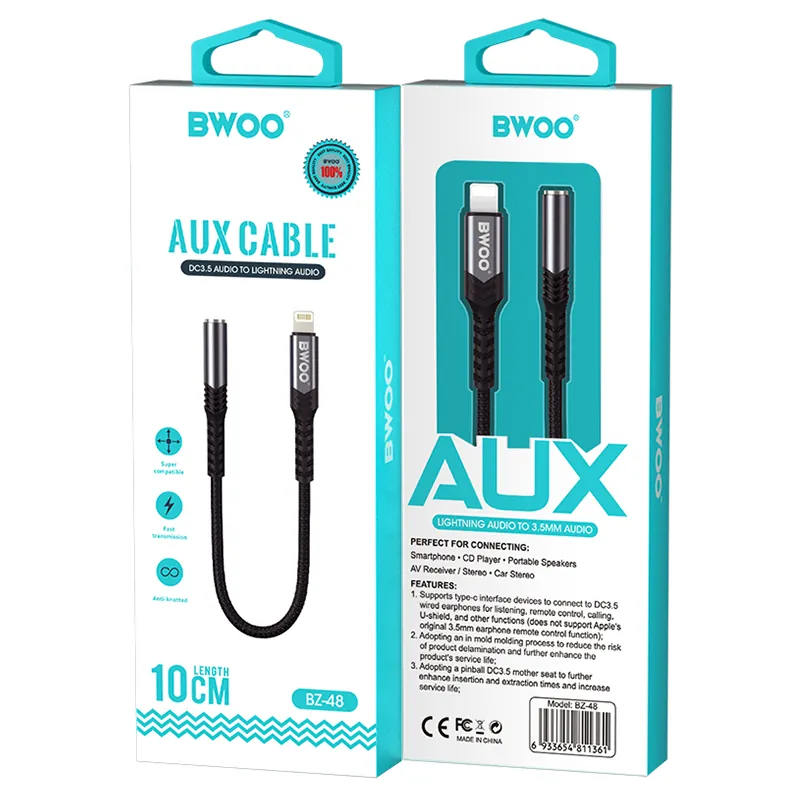 Adaptor Audio Lightning - Jack 3.5MM - Negru