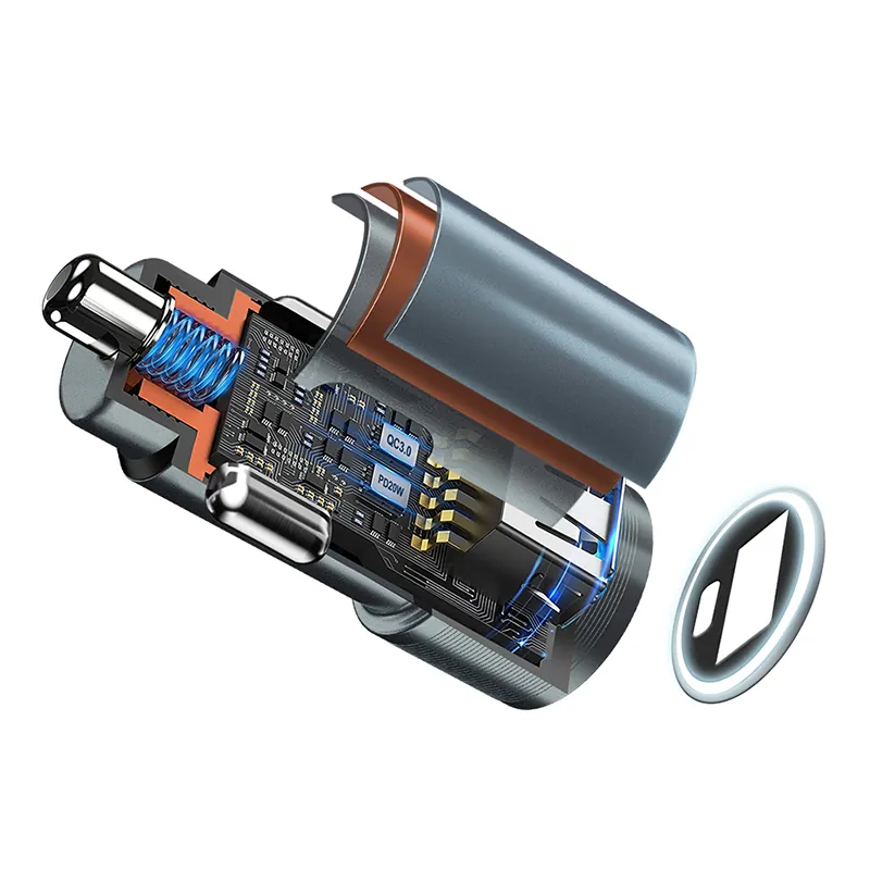 Incarcator Auto 38W QC 18W + PD 20W