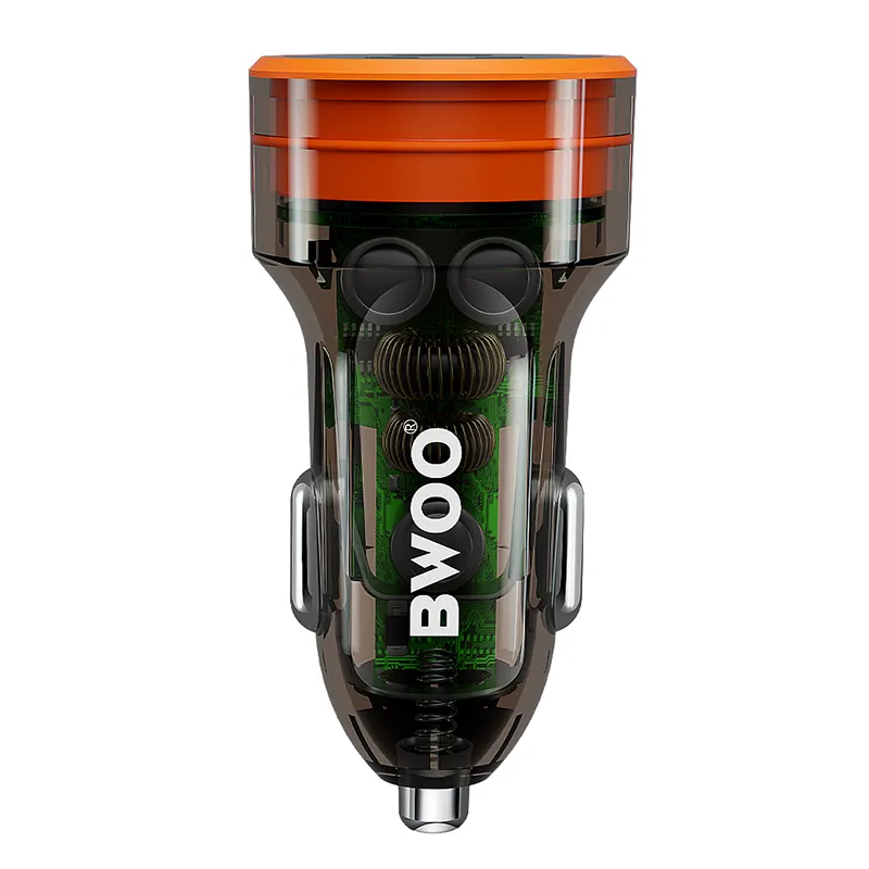 Incarcator Auto 38W QC 18W + PD 20W - Transparent
