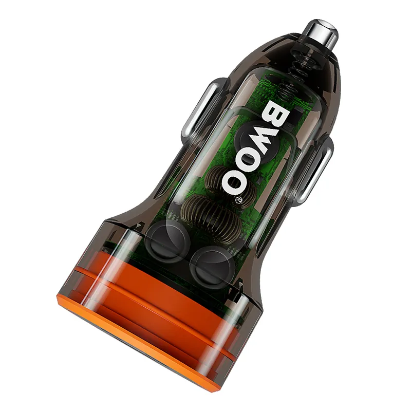 Incarcator Auto 38W QC 18W + PD 20W - Transparent
