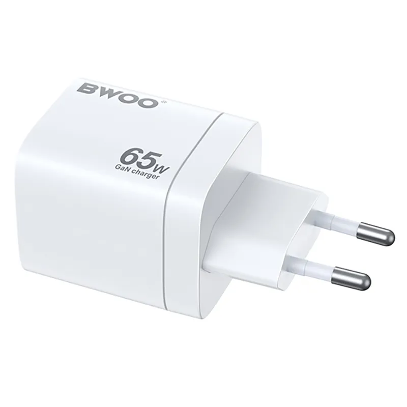 Incarcator Retea PD+QC 2XUSB-C + USB-A 3.0 PD 2.4A 65W - Alb