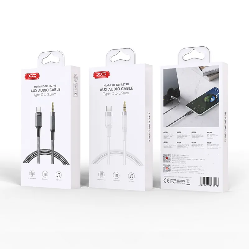 Cablu Jack 3.5MM - USB-C 1M - Alb