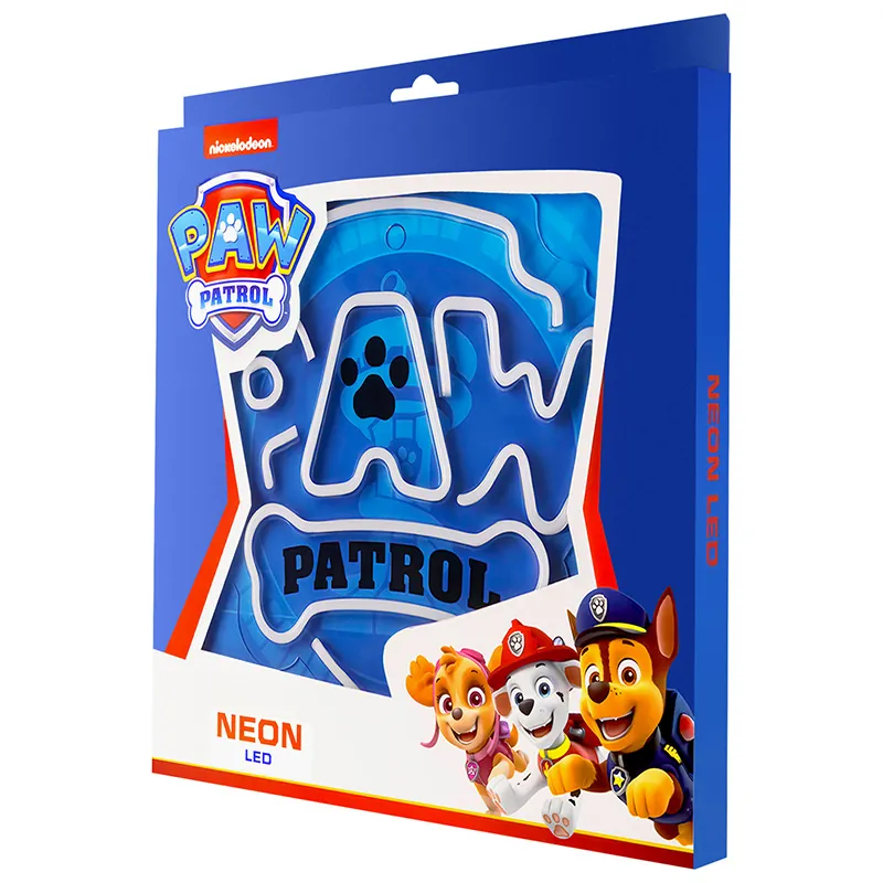 Neon LED Paw Patrol Logo