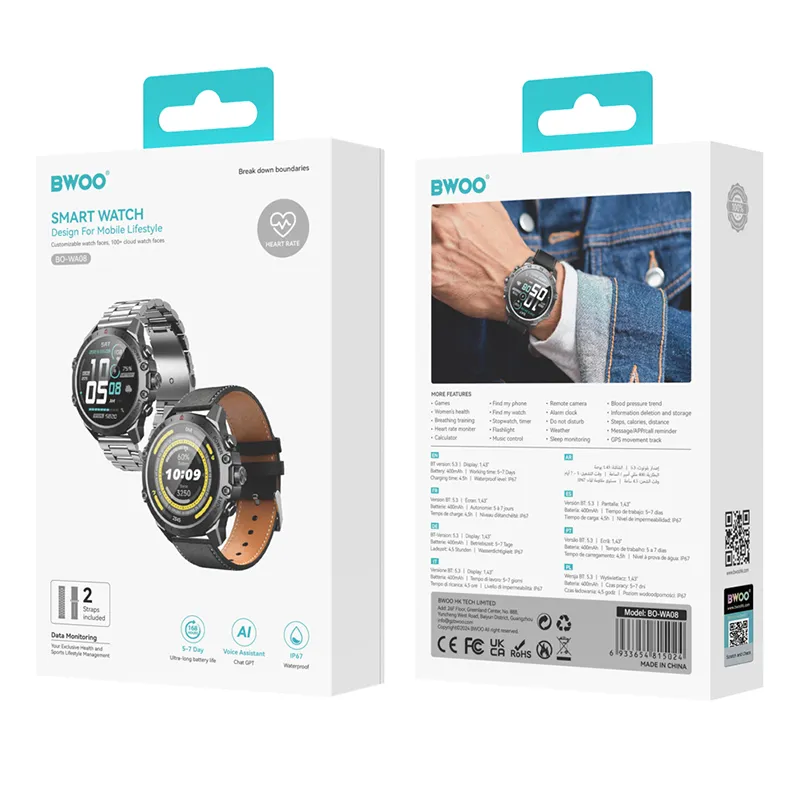 Smartwatch Amoled 1.43'' - Negru