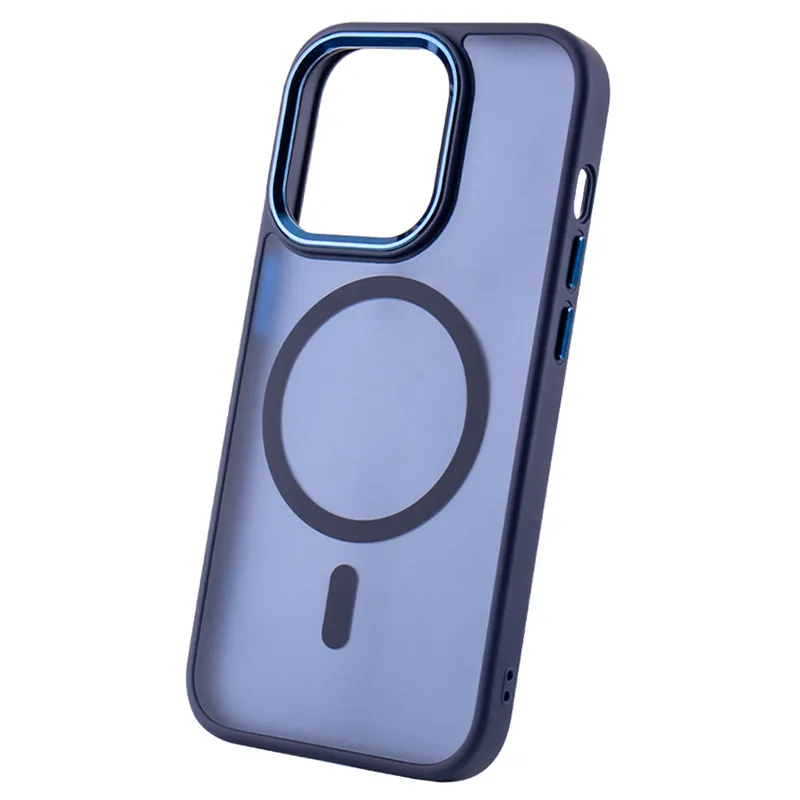 Husa Silicon pentru Iphone 17 Pro Max cu Inel - Albastru Navy