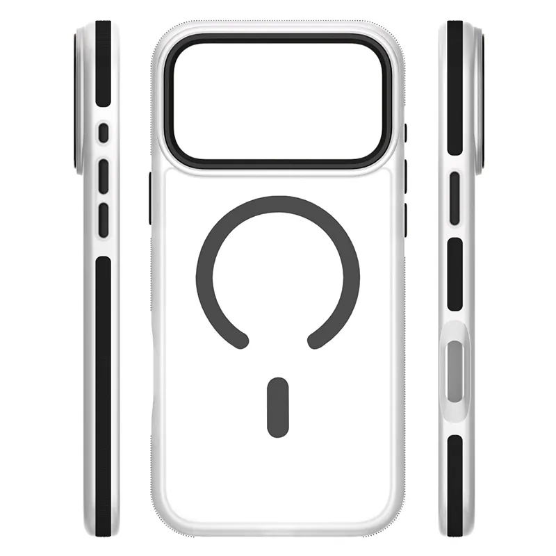 Husa Protectie MAG Case Iphone 17 Pro Max - Transparent/Negru